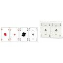 2 Jeux de 54 cartes symétriques "Tramé" Grimaud En boîte plastique Double